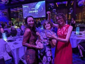 Roxane at the Australian Space Awards