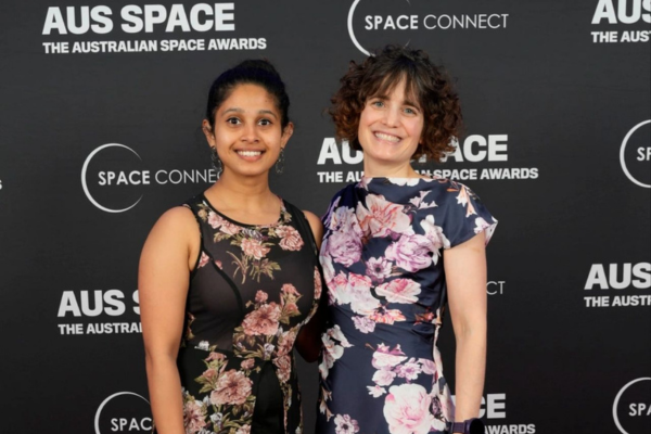 Greeshma and Roxane at Australian Space Awards-1